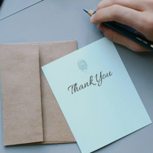 Thank you card